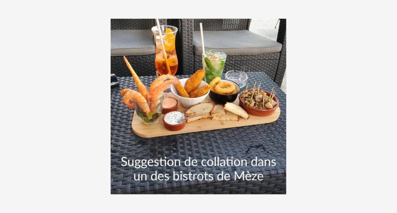 Le Vent Dans Les Voiles - Appartement Classe 4 Etoiles Meze Bagian luar foto
